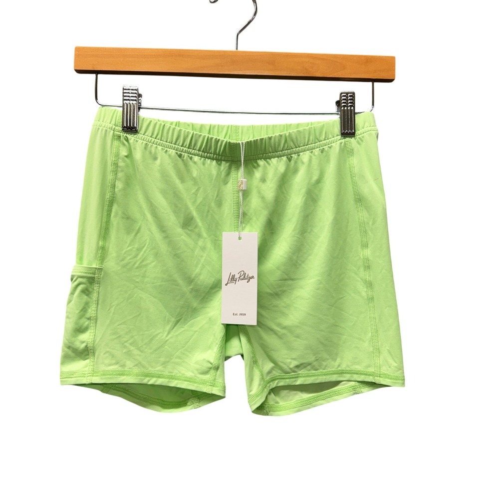 Lilly Pulitzer Shorts Womens 0 Catarina UPF 50+ Pistachio Macaron Active NEW